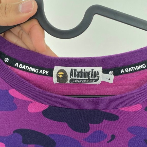 A Bathing Ape Longsleeve T Shirt ($185+ value) - Picture 4 of 6